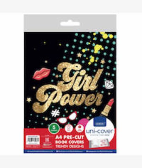 Picture of Marlin A4 PreCut Book Cover Girl Power 5pack