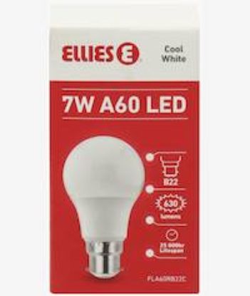Picture of Ellies 7W A60 Residential LED E27-Cool White
