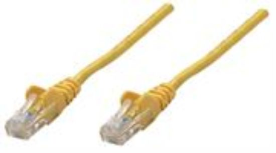 Picture of Intellinet Yellow CAT5E U-UTP 0.25m Patch Cable