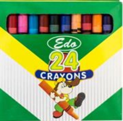 Picture of Edo Wax Crayons 8mm Pack Of 24