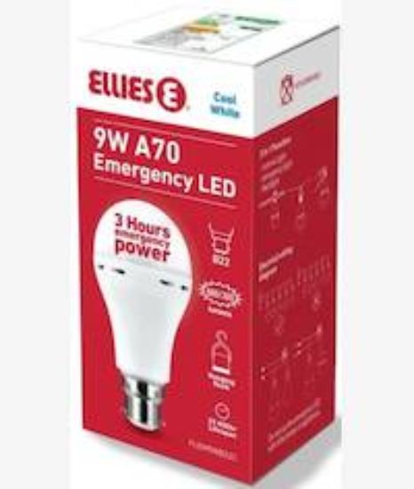 Picture of Ellies 9W Emergency LED Bulb B22