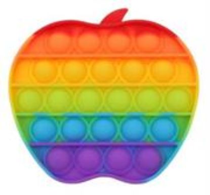 Picture of Sceedo Pop It Bubble Apple Fidget  Rainbow