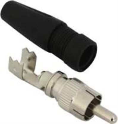 Picture of Securnix RCA male solderless connector with boot 10PKT