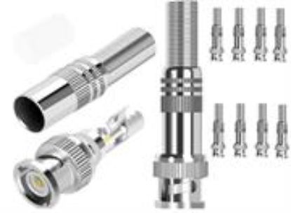Picture of Securnix RG59 8 Pack Screw Spring BNC Connectors