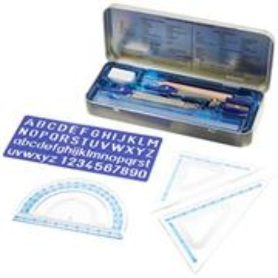 Picture of Staedtler Math Set 10pcs Metal Container