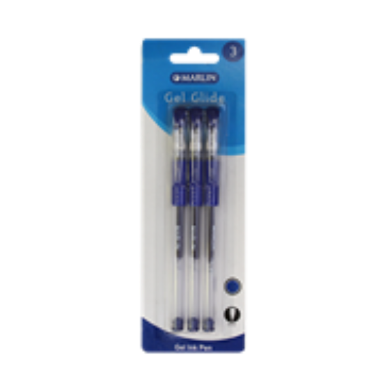 Picture of Marlin Gel Glide Gel Ink Pens Blue