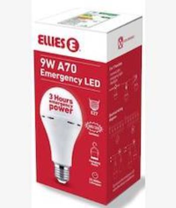 Picture of Ellies E27 9W A60 FLEM9WE27W Rechargeable Bulb