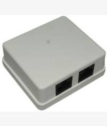 Picture of LinkQnet RJ45 CAT 6 Double Wall Mount Surface Box