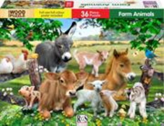 Picture of RGS 36pc Farm Animals Wooden Puzzle