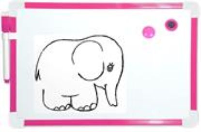 Picture of Brainware A4 Magnetic Whiteboard Pink