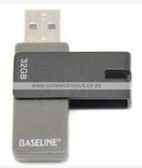 Picture of Baseline 32GB USB 2.0 Swivel Flash Drive