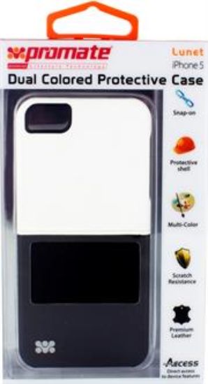 Picture of Promate White/Black Lunet iPhone 5 Durable case