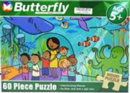 Picture of Butterfly 60Pc At The Aquarium Wooden Puzzle