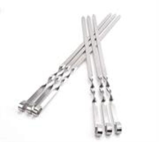Picture of Casey 6 Piece Stainless Steel 45cm Length BBQ Kebab Skewers