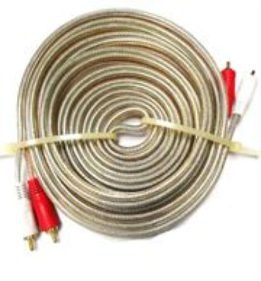 Picture of Geeko 5m Braided Dual Cinch RCA Audio Cable