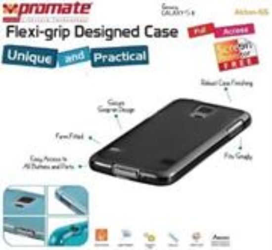 Picture of Promate Black Akton S5 flexi-grip Protective Shell Case