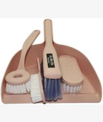 Picture of Casey 5 Piece Handheld Dust Pan And Brush Set Pink
