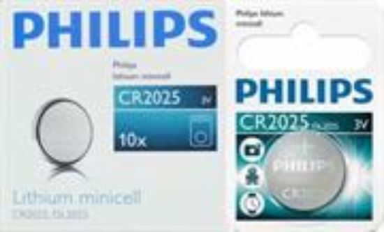Picture of Philips Minicells Battery CR2025 Lithium Sold as Box of 10