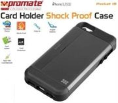 Picture of Promate Grey Pocket iPhone 5 Shock Proof rubberized case