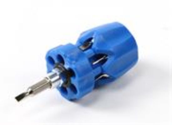 Picture of Goldtool Blue 7 in 1 Stubby Flat Head Driver Set
