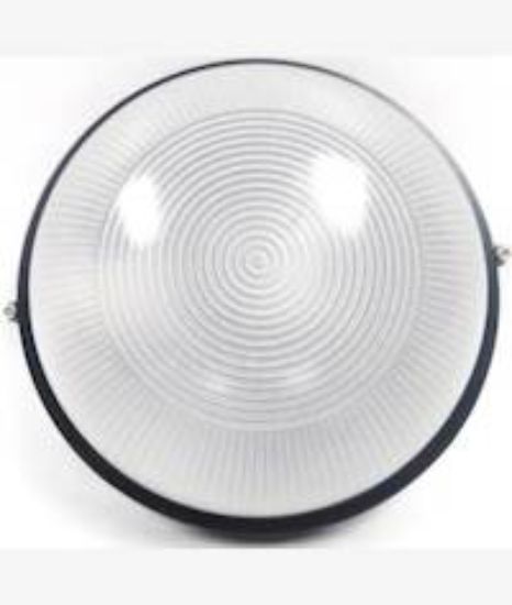 Picture of Noble Black Pays Round Bulkhead Light Fitting Large