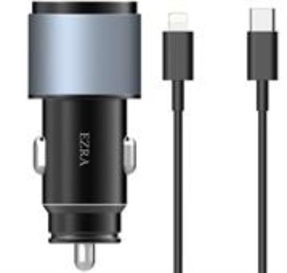Picture of Ezra Quick Car Charger Set For Iphone – QC3.0 + Pd20w Car