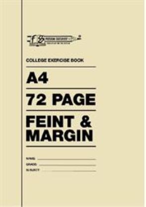 Picture of Freedom A4 College Exercise Book Feint and Margin 72 Page