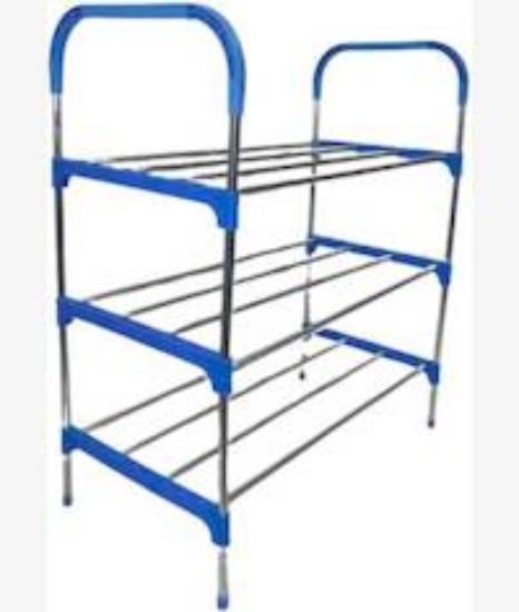 Picture of Nordic Blue Wind Cross 3 Tier 12 Shoe Steel Rack