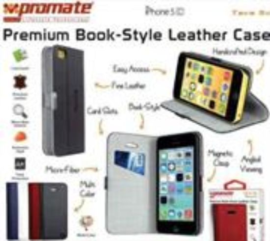 Picture of Promate Blue Tava 5C Book-Style Flip Case