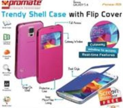 Picture of Promate Fenes S5 Bookcover with window Colour:Pink