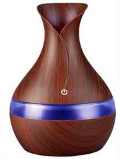 Picture of Casey Ultrasonic Aroma Portable Humidifier Dark Wood Grain