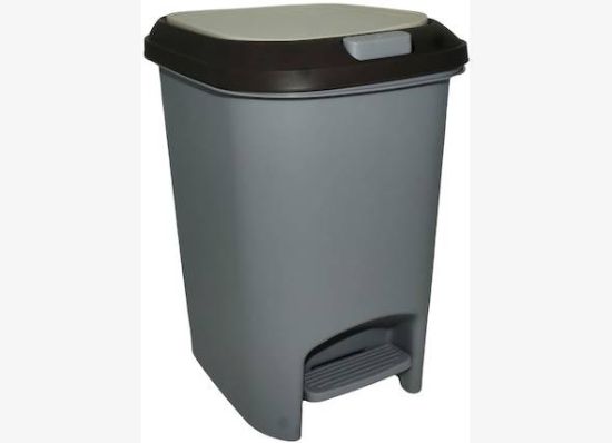 Picture of Casey 10 Litre Step On Pedal Waste Bin Grey
