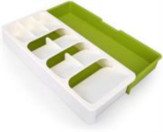 Picture of Casey Cutlery 9 Compartments Drawer Organizer Colour Cream