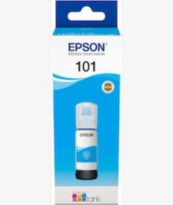 Picture of The Epson EcoTank Cyan Ink Bottle (70ml)
