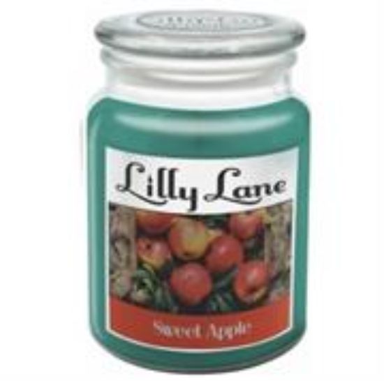 Picture of Lilly Lane Sweet Apple Scented Candle Large Lidded Mason