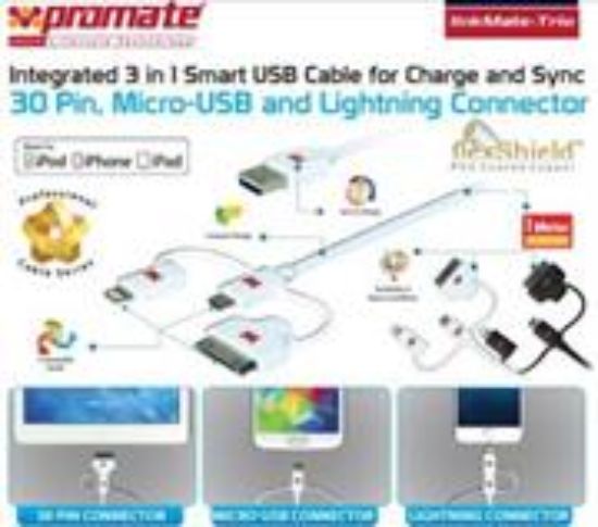Picture of Promate linkMate-trio Integrated 3 in