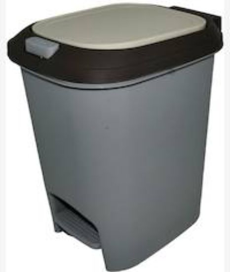 Picture of Casey 20 Litre Step On Pedal Waste Bin Grey