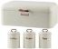 Picture of Totally 4-Piece Breadbin and Canister Tin Set Combo White