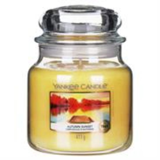 Picture of Yankee Candle Autumn Sunset Medium Jar Retail Box No