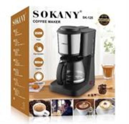 Picture of Sokany 900ml Black and Silver Coffee Maker