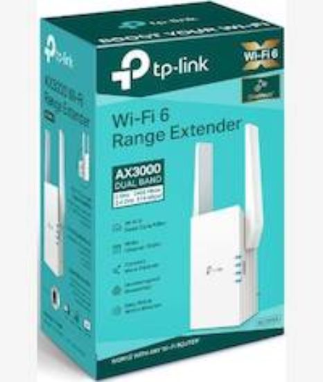 Picture of TP Link AX3000 Mesh WiFi 6 Range Extender