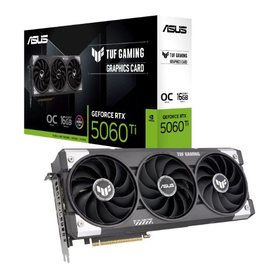 Picture of ASUS TUF Gaming GeForce RTX 5060 Ti 16GB GDDR7 OC Edition Graphics Card