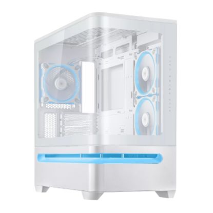 Picture of ASUS Prime AP202 ARGB Micro-ATX Gaming Chassis - White