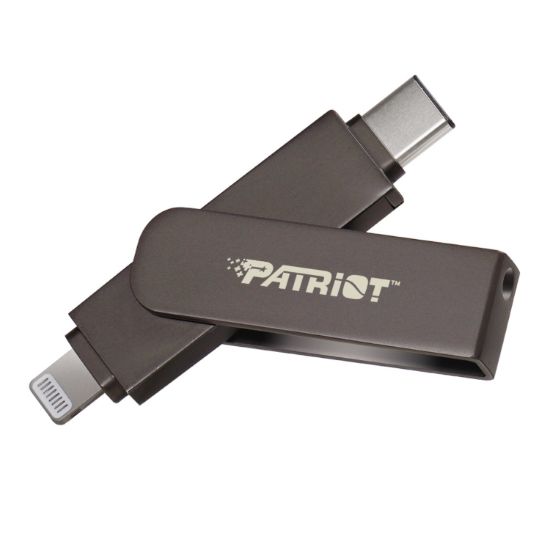 Picture of Patriot iLuxe Stick C 256GB USB 3.2 GEN 1 Type C + Lightning Flash Drive - Black