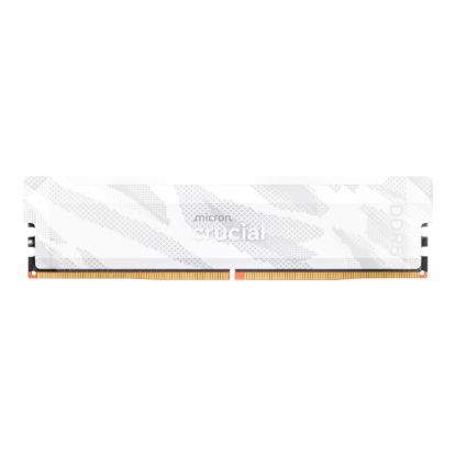 Picture of Crucial Pro 16GB 6400Mhz DDR5 Desktop OC Gaming Memory - White