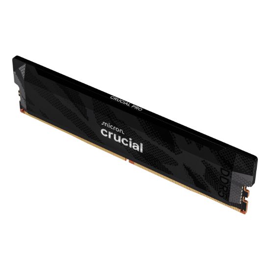 Picture of Crucial Pro 16GB 6400Mhz DDR5 Desktop OC Gaming Memory - Black