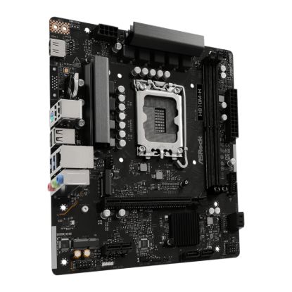 Picture of ASRock H810M-H Intel LGA1851 Micro ATX Motherboard - Black