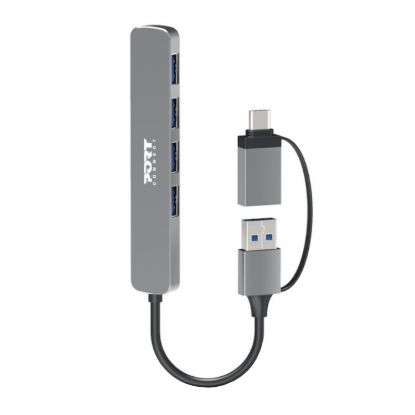 Picture of Port Connect USB Type-C to 4-port USB-A 3.0 Hub