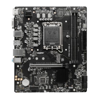 Picture of MSI PRO H610M-E Intel LGA1700 DDR5 M-ATX Motherboard