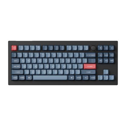 Picture of Keychron V3 Max QMK/VIA 80% Wireless Custom Mechanical Keyboard (Red Switch) – Carbon Black